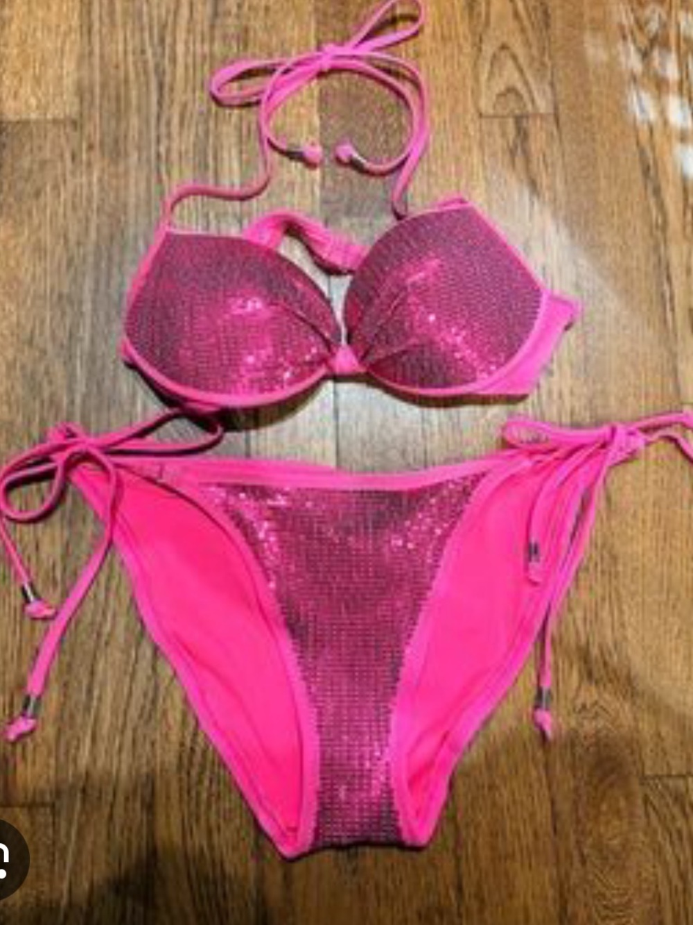 ISO VS pink sequin bikini